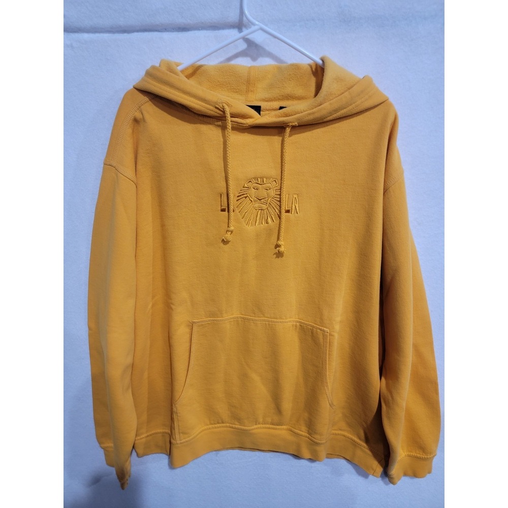 DISNEY The Lion King BROADWAY MUSICAL Hoodie Sz XL NWT Yellow Embroidered Logo